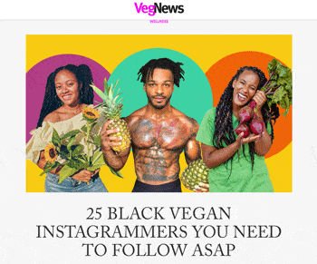 Public figures and creators spotlighting Black plant-based culture alongside Southern Roots Vegan Bakery desserts.
