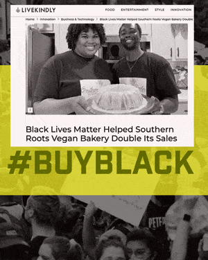 Black-owned small bakery in San Antonio—Southern Roots Vegan Bakery founders with gift-ready desserts.