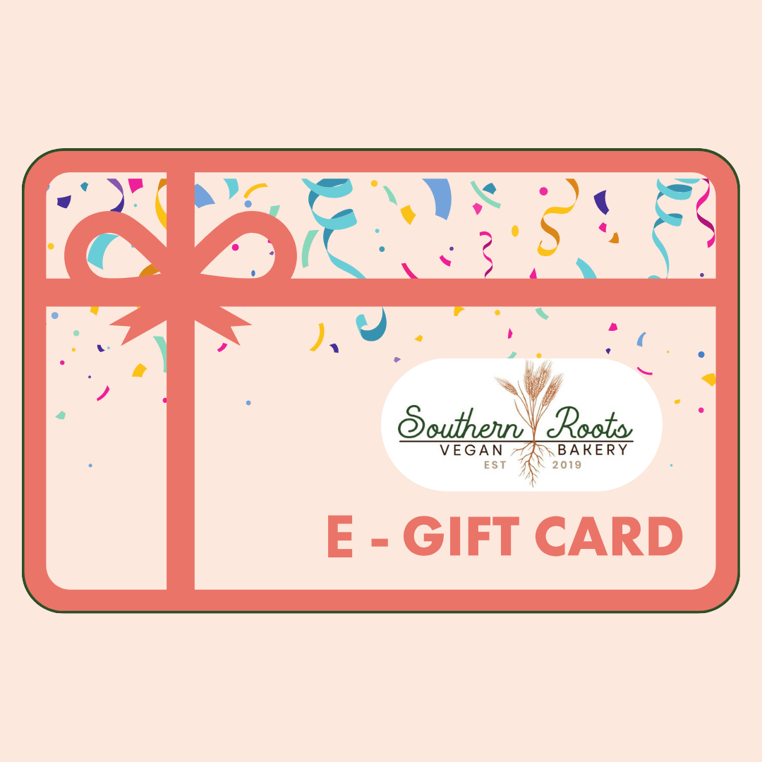 Southern Roots Vegan Bakery Gift Card – Allergen-Friendly Dessert Credit - Southern Roots Vegan Bakery