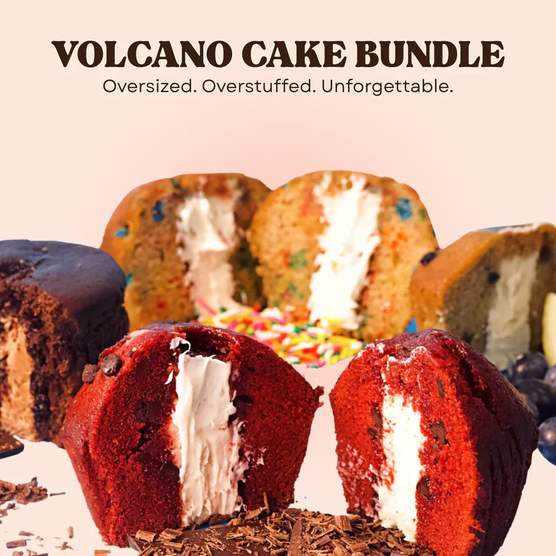 Volcano Cake Bundle – Allergy-Friendly Jumbo Cakes with San Antonio Delivery - Southern Roots Vegan Bakery