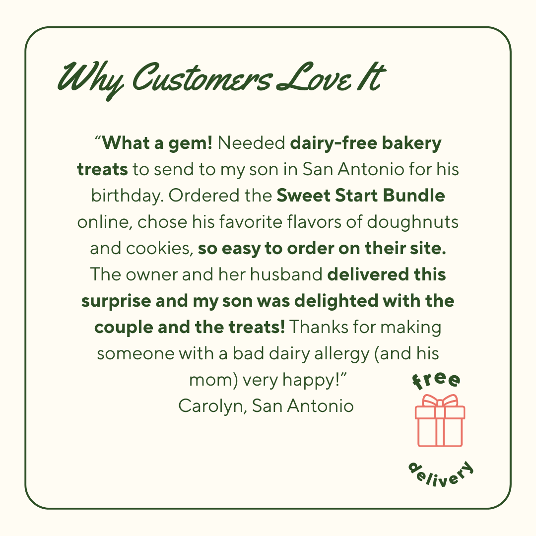 Sweet Start Bundle – Dairy-Free Donuts & Cookies with San Antonio Delivery