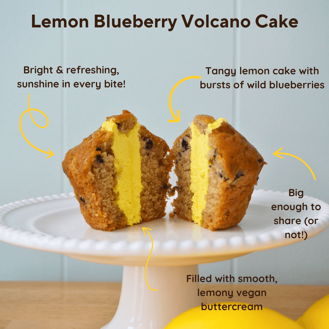 Volcano Cake Bundle – Dairy-Free Jumbo Cakes with San Antonio Delivery