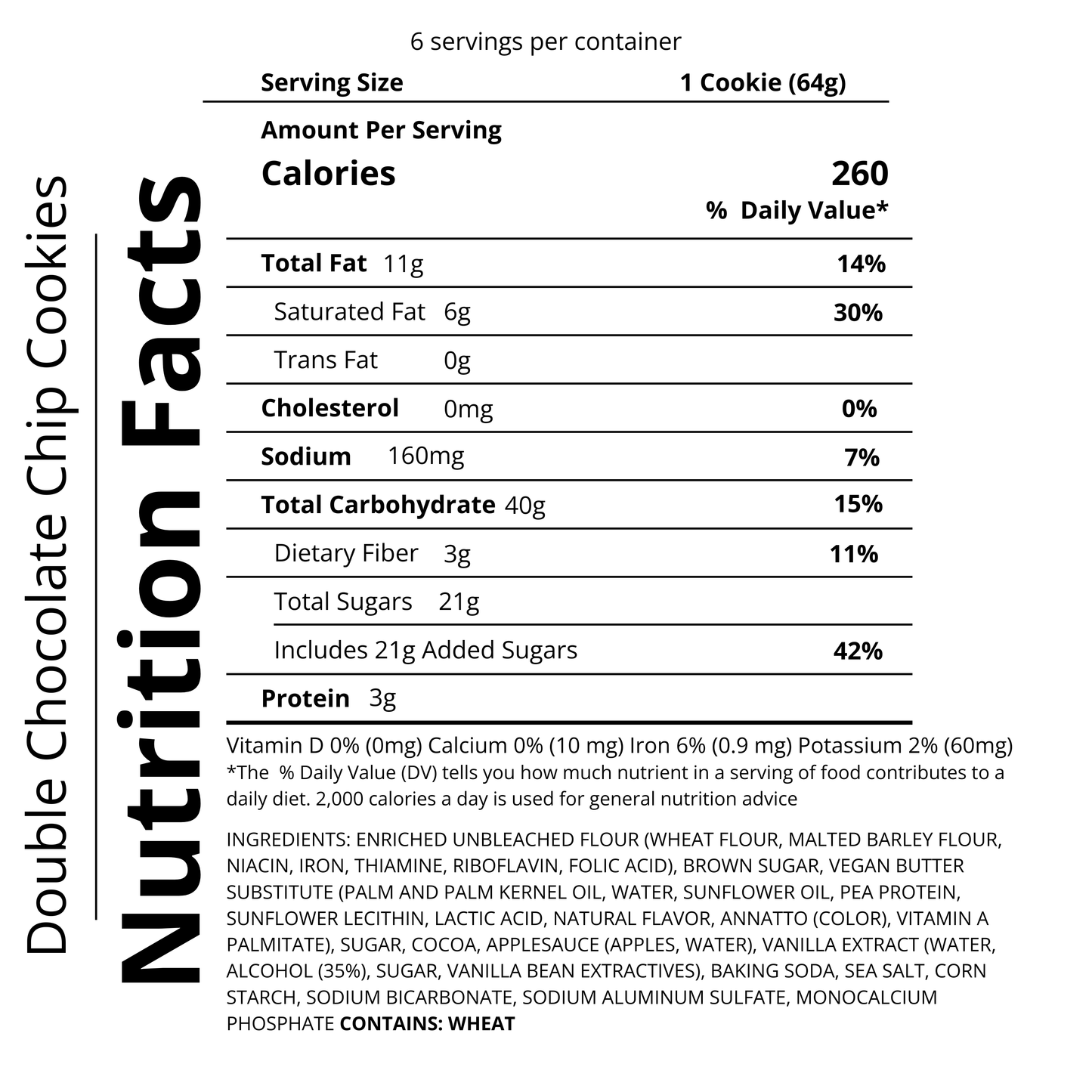 Double Chocolate Chip Cookies (Dozen)