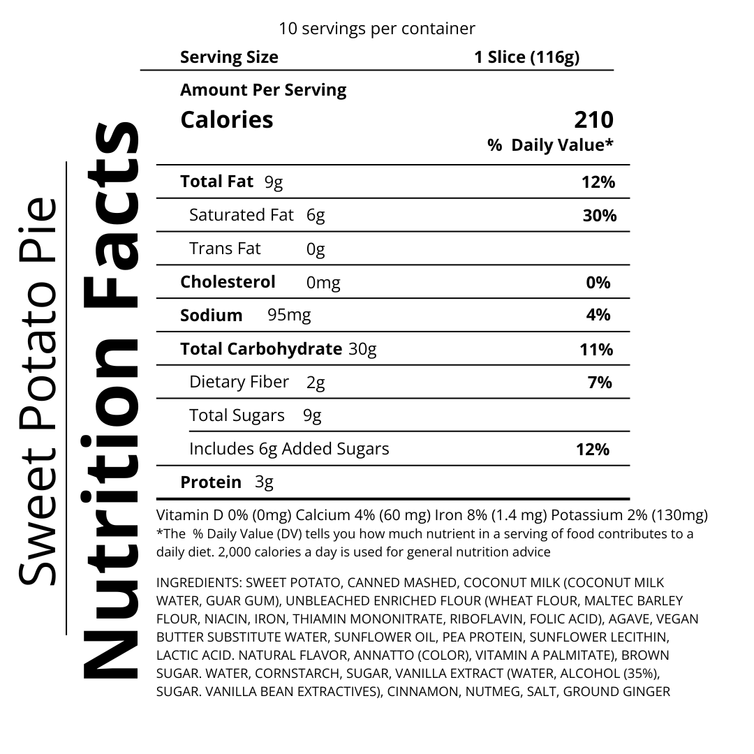 Sweet Potato Pie (San Antonio Delivery Only)