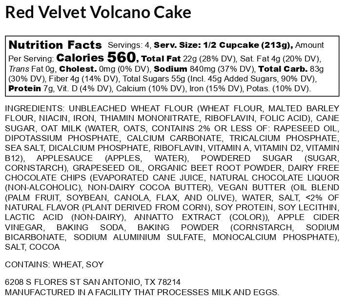 Volcano Cakes (4 Pack)