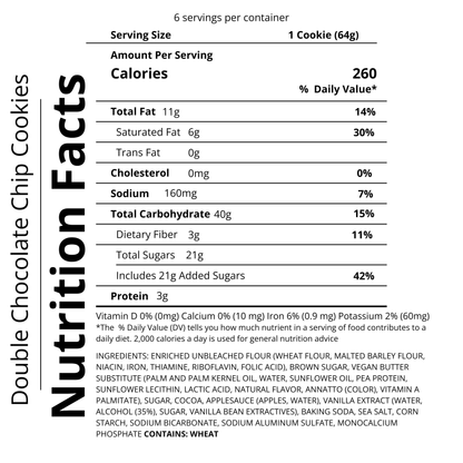 Double Chocolate Chip Cookies (Dozen)