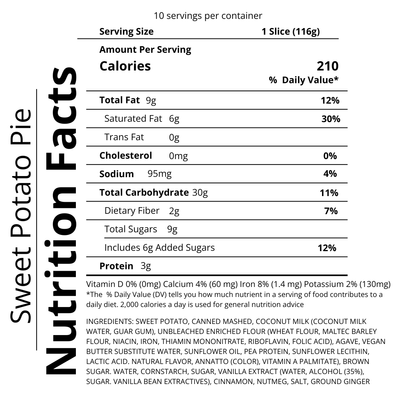 Sweet Potato Pie (San Antonio Delivery Only)